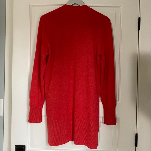 L L Bean Cashmere Long Open Cardigan Size Medium - Picture 4 of 5